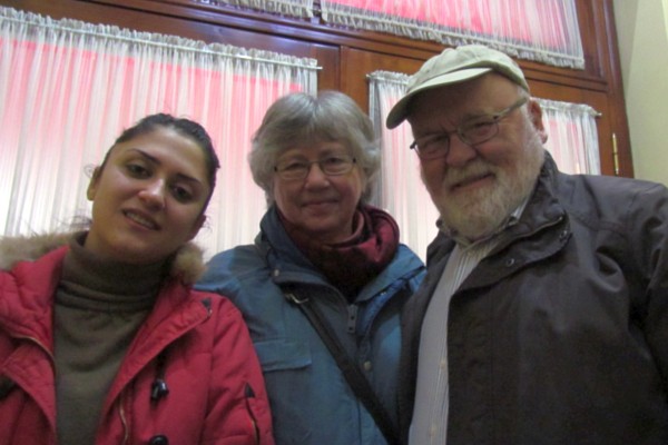 a hotel receptionist we learned to know well with Elsie and me