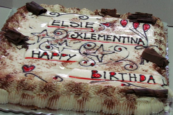 the birthday cake which we all shared