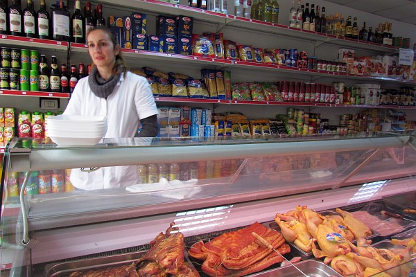 a meat shop we visited on Saturday