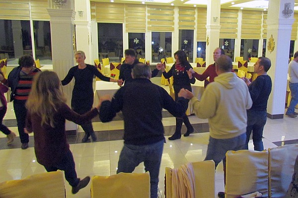 after dinner was Albanian dancing