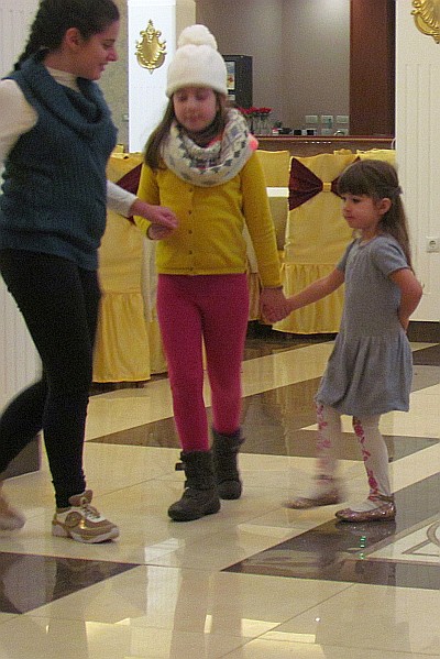 even the youngest ones get involved with the dancing