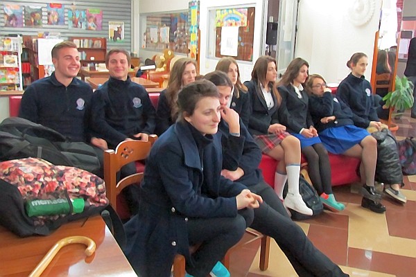 my eleventh grade class (one was sick)