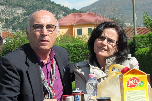 Dini and Klementina host from the end of the tables