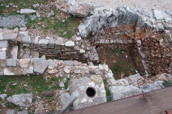 ongoing excavation at the castle