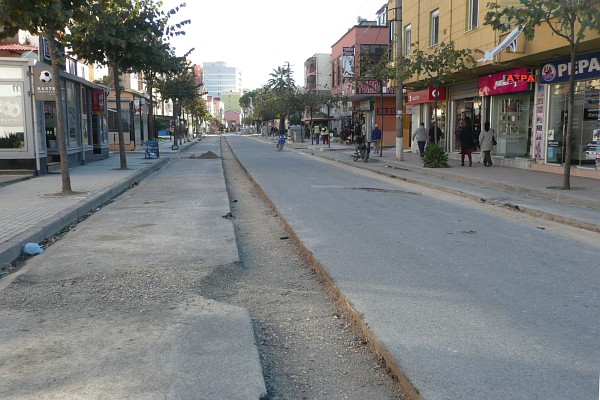 a main street is ready for patching