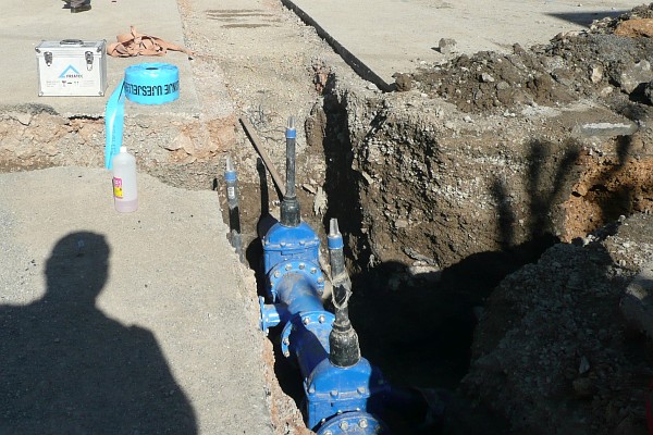 new vallves in the new water main