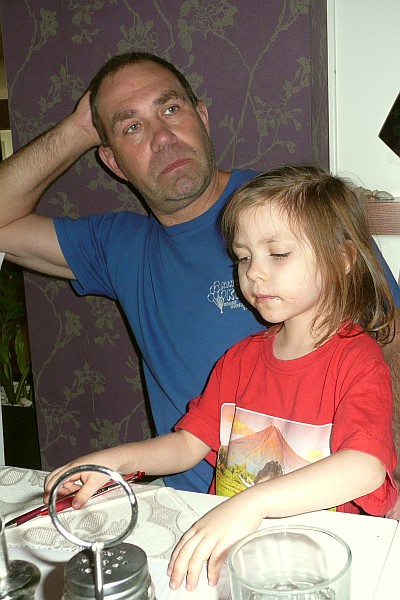 Ruth draws on paper provided by Ellsie