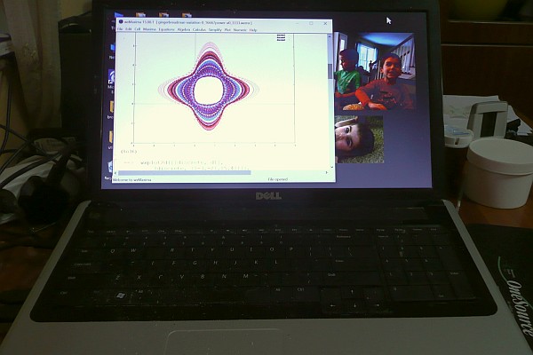working with fractals on my laptop at home