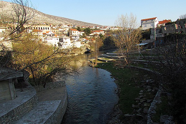the Neretva River from our restaurant