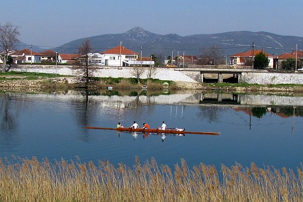a long crew-like boat