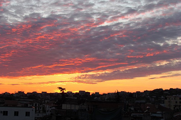 sunset from Lezhe