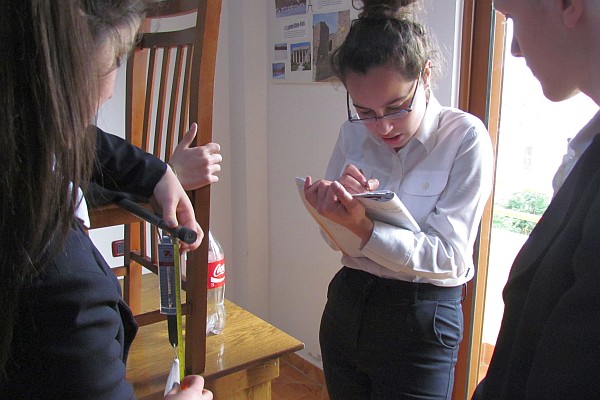 students record their data