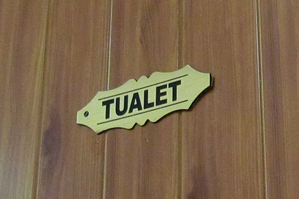 toilet door