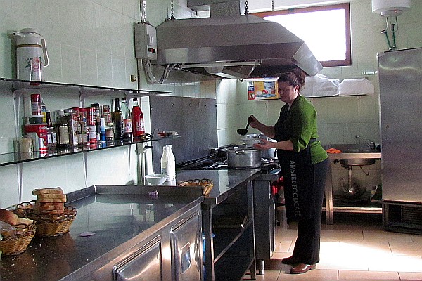 Mirela cooks at LAC