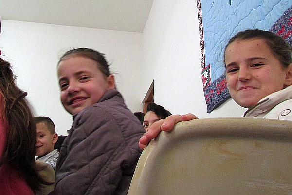 children at church