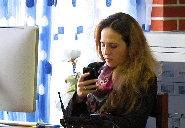Mona, receptionist, at LAC