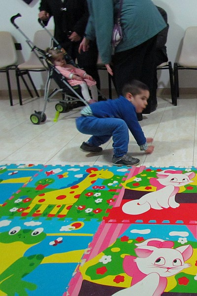 Paulo playing at his sister's birthday party