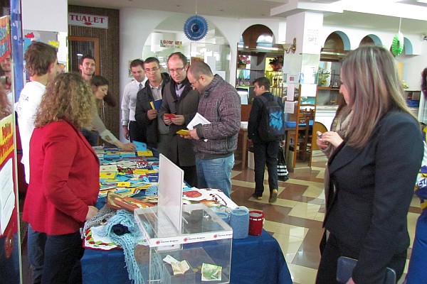 school for handicapped students sells its wares at lunch time at LAC