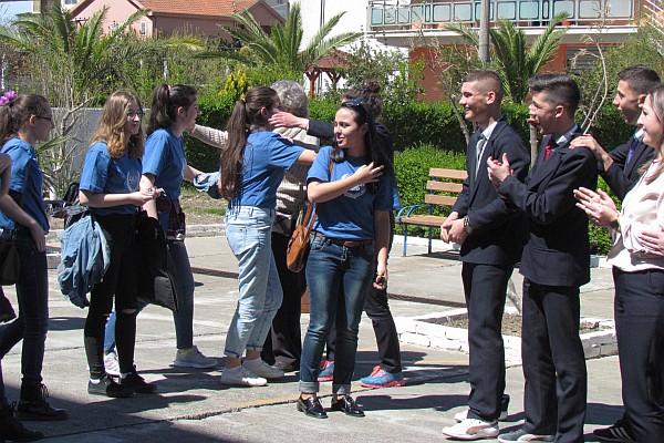Model UN students came back to applause and hugs