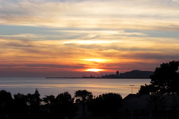 sunset on Friday evening