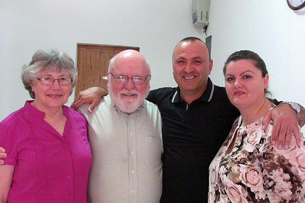 Elsie, me, Rafael and Morela at church