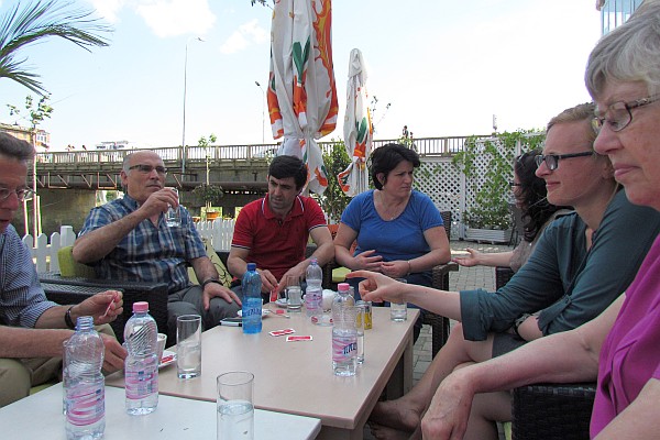 we stopped for a coffee brfeak with the Xhari's
