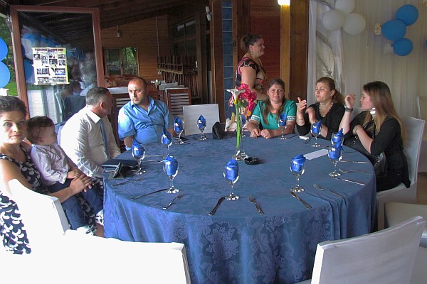 table full of LAC staff