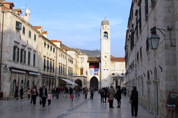 inside the castle at Dubrovnik, Croatia