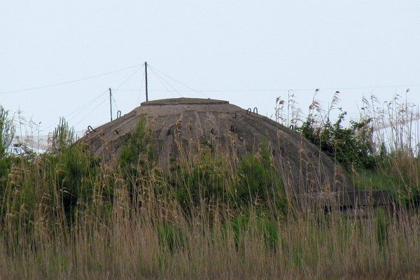 an old bunker from the communistic era outside of Lezhe