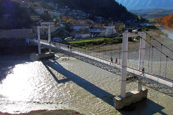 pedestrian bridge, Berat, Albania