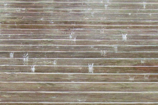 rain drops on our deck (III)