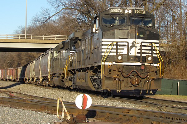 NS 9296 locomotive, Harrisonburg, VA, USA