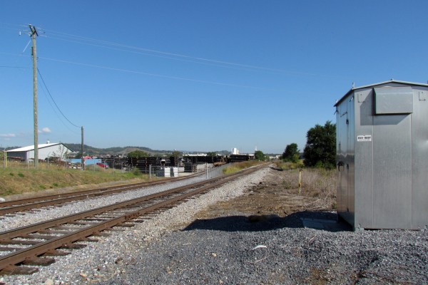 train track next to R. R. Donelly, Harrisonburg, VA