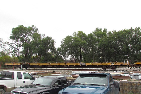 a flatcar