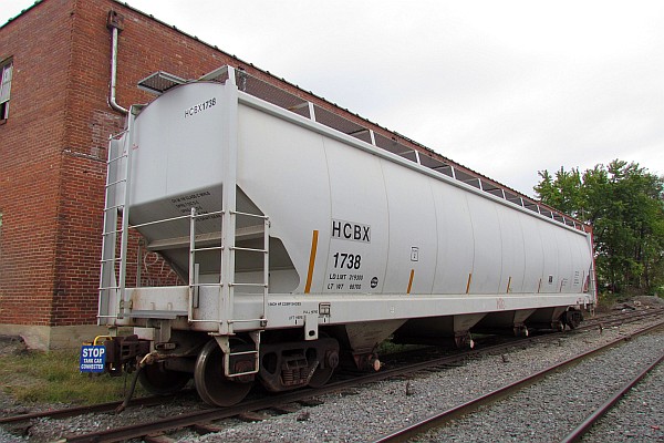 grain car near downtown Harrisonburg